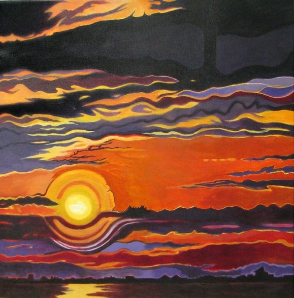 Sanibel Sunset - acrylic